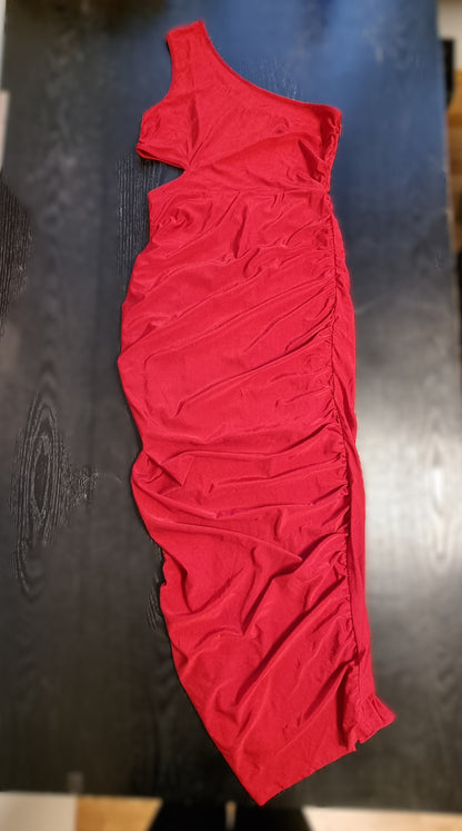 One shoulder kjole - S