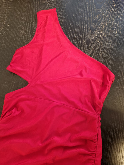 One shoulder kjole - S