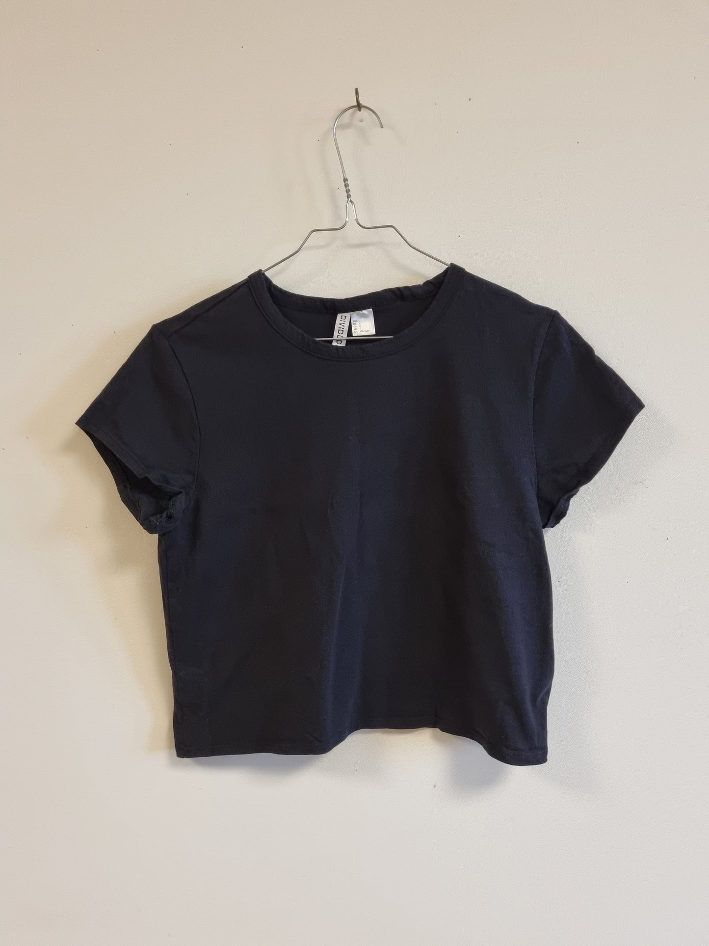 H&M Divided cropped t-skjorte – str. L