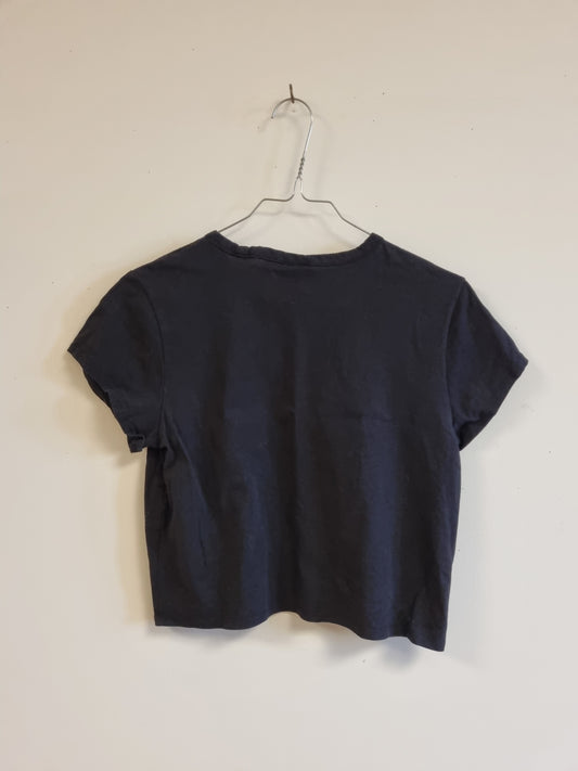 H&M Divided cropped t-skjorte – str. L