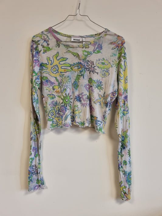 Weekday mesh-topp – str. M