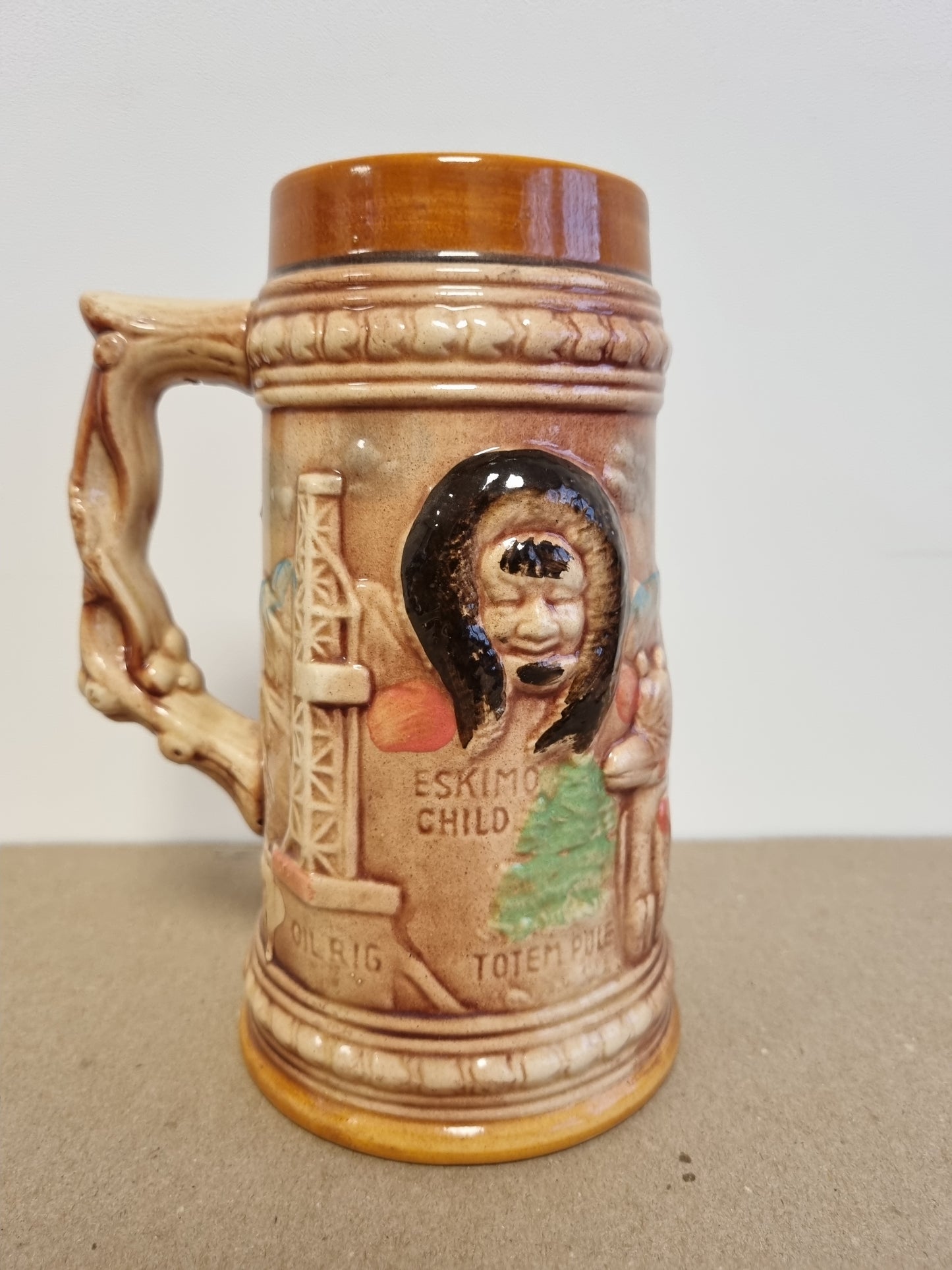 Vintage Alaska beer stein fra 1960-tallet