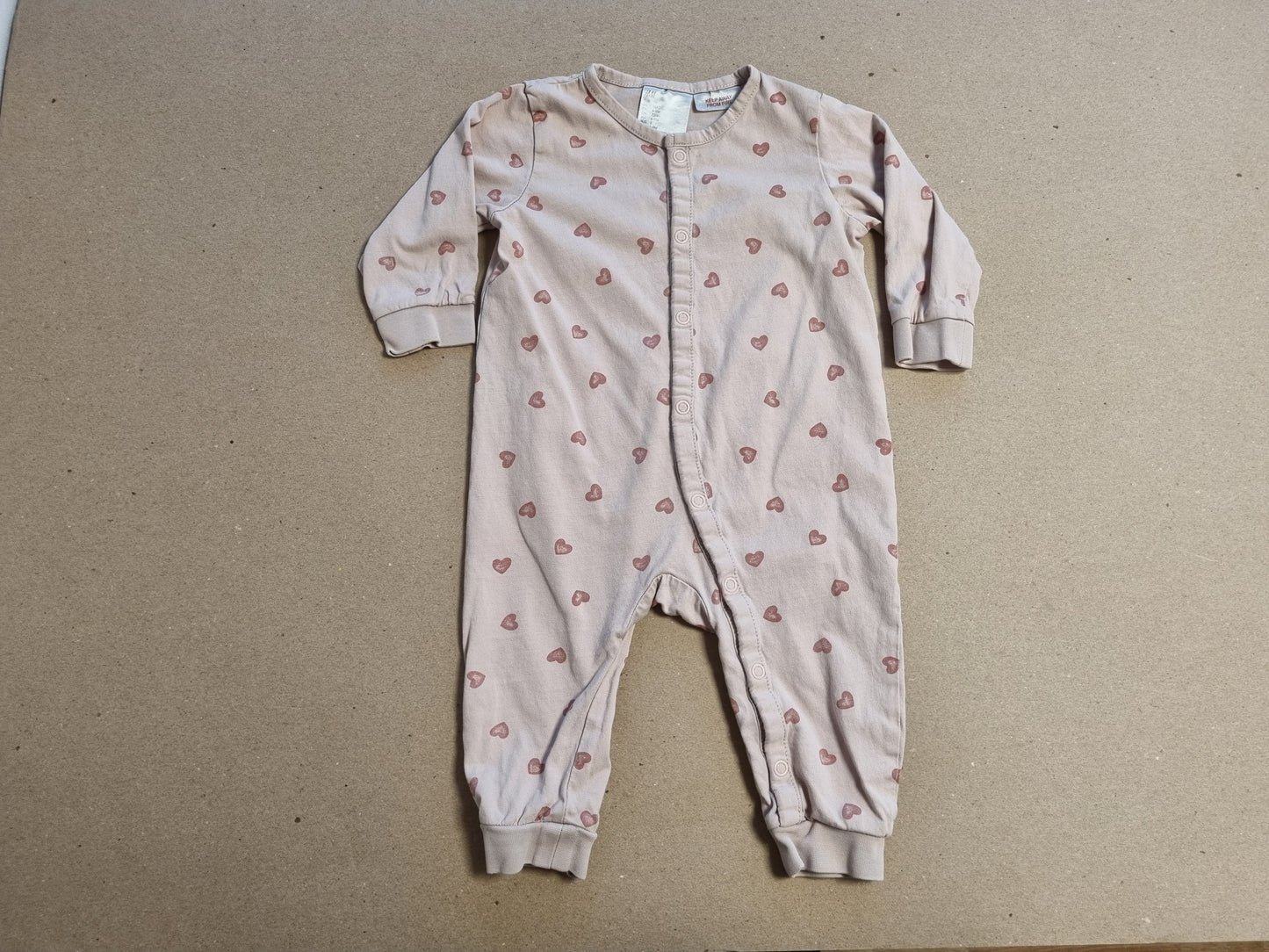 H&M pysjamas med hjerter – str. 74