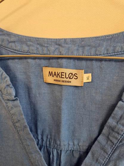Makeløs kjole - 100% lin - XL