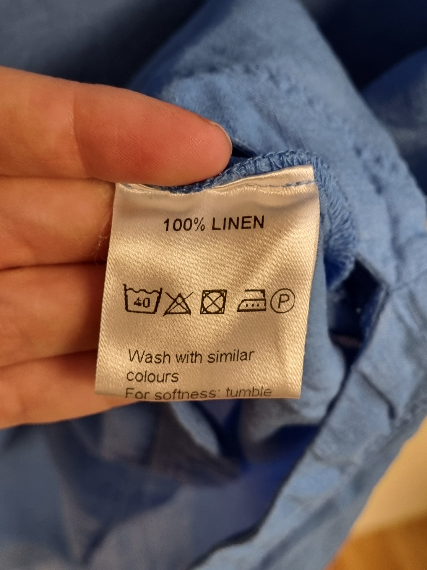 Makeløs kjole - 100% lin - XL