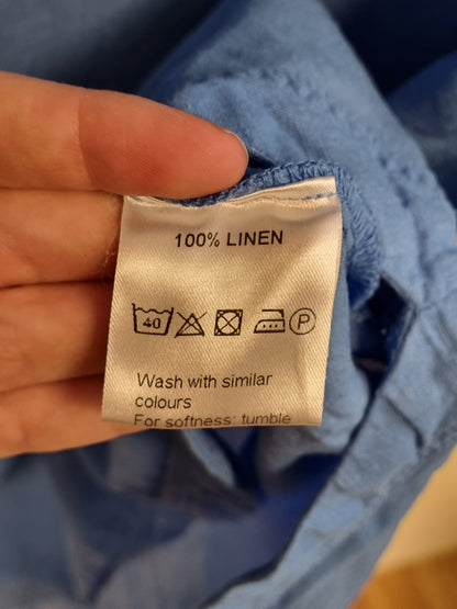 Makeløs kjole - 100% lin - XL