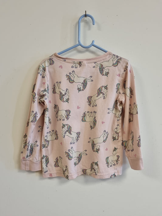 Lindex trøye med unicorns - 110/116