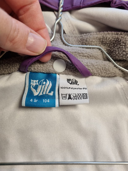 Vill regnjakke - 104