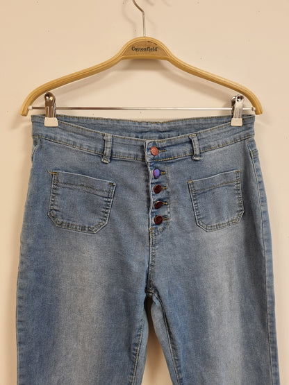 Jeans med sleng - XL