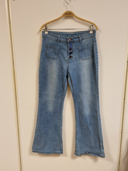Jeans med sleng - XL