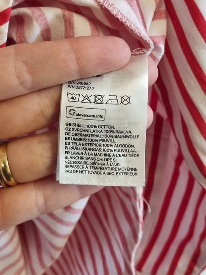 H&M rødstripet skjorte - 34