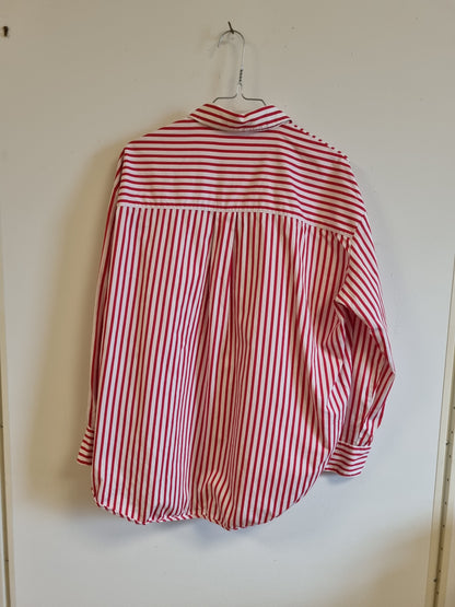 H&M rødstripet skjorte - 34