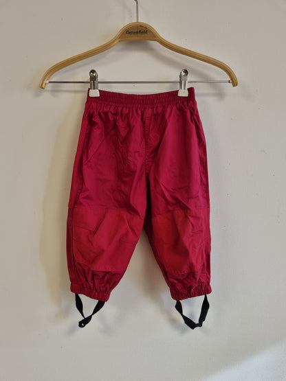 Rød utebukse - 80
