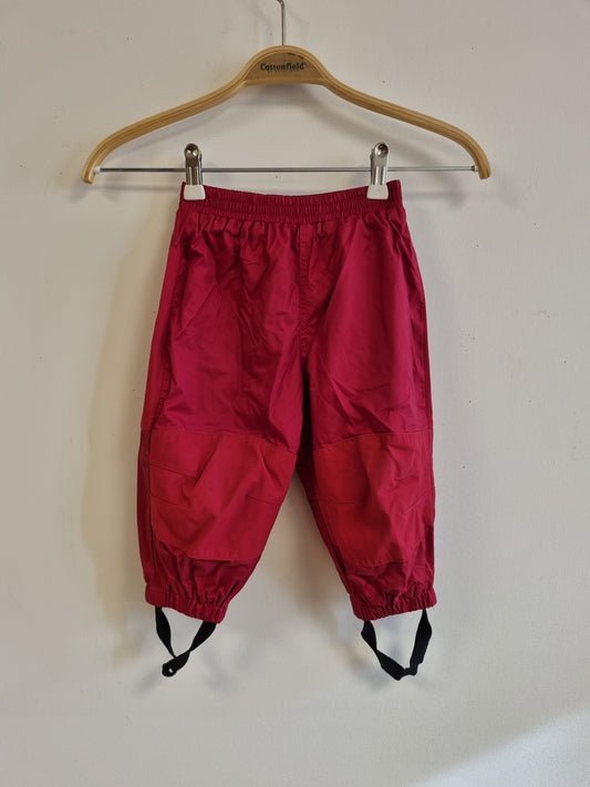 Rød utebukse - 80