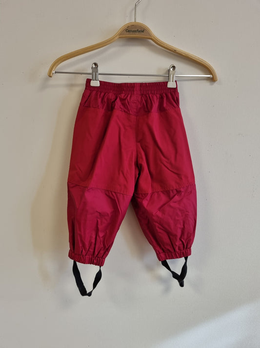 Rød utebukse - 80