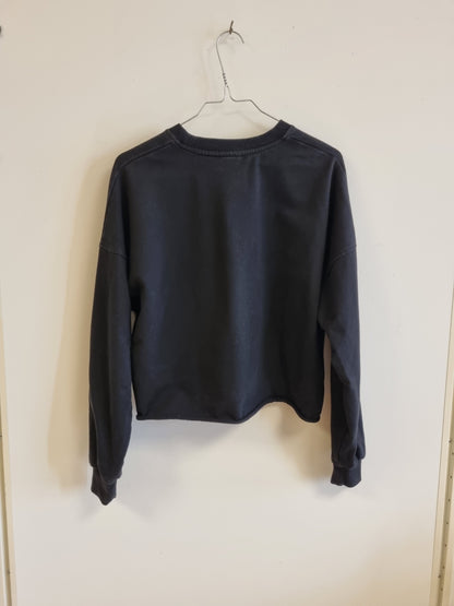 Svart cropped collegegenser / Bumpro - S