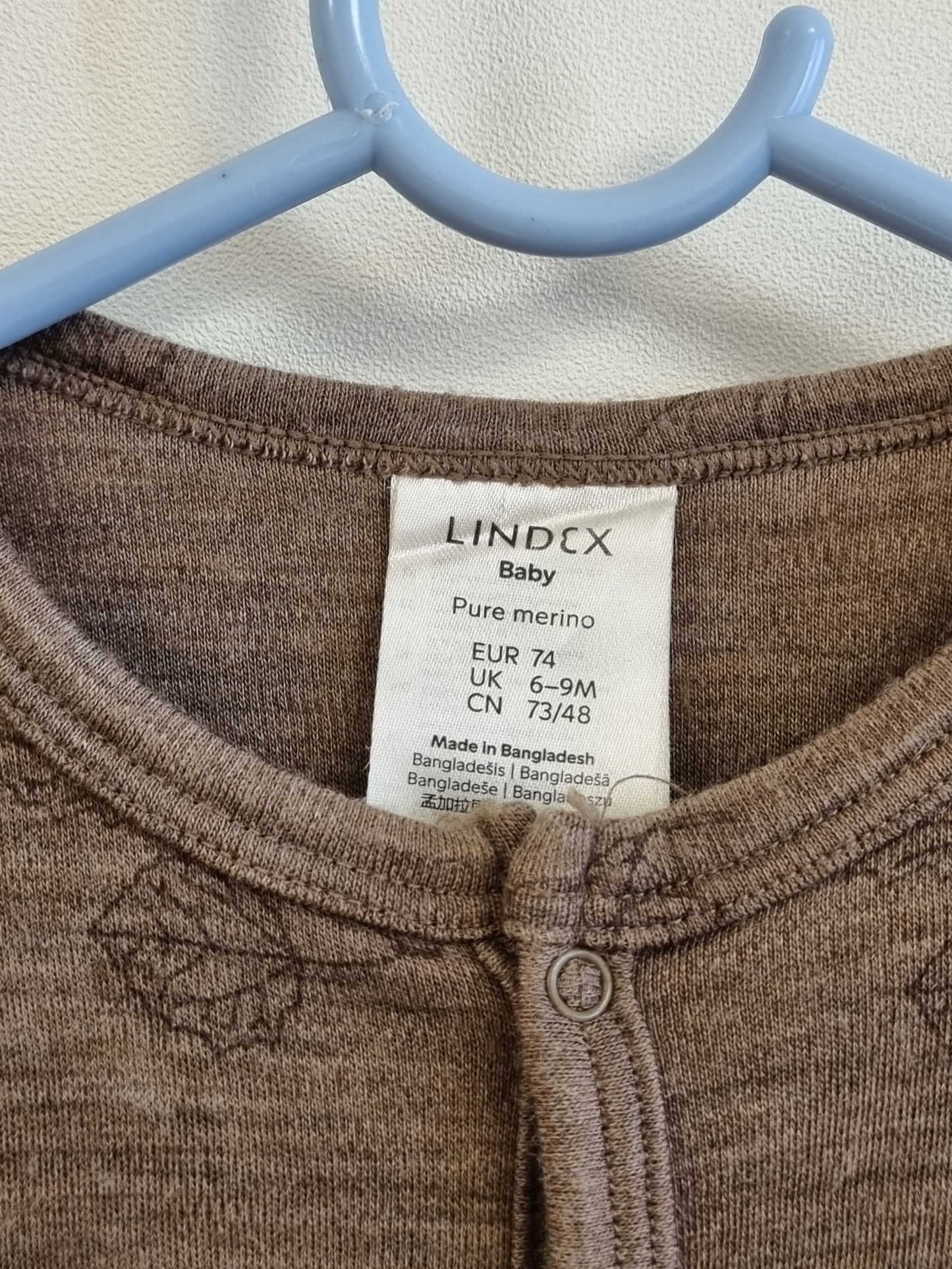 Ullpysjamas med naturmønster / Lindex - 74