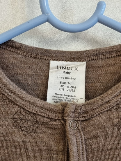 Ullpysjamas med naturmønster / Lindex - 74