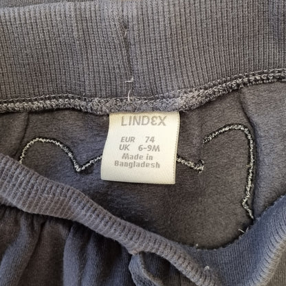 Blå bukse med dyreansikt / Lindex - 74
