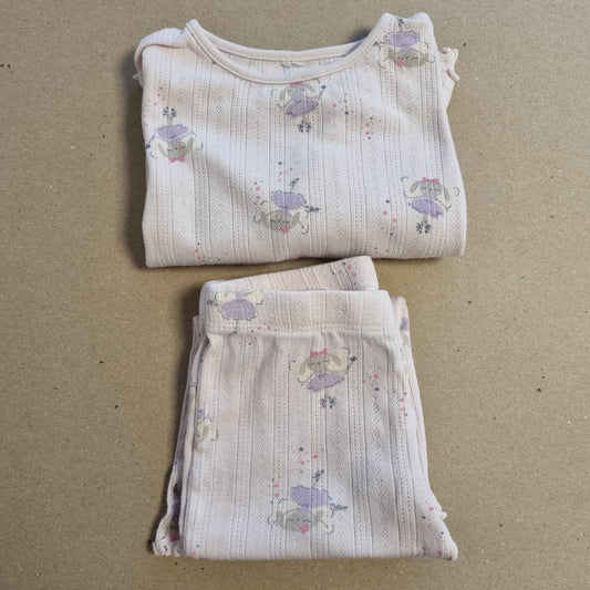 Lys rosa sett med ballerina / Lindex - 98/104