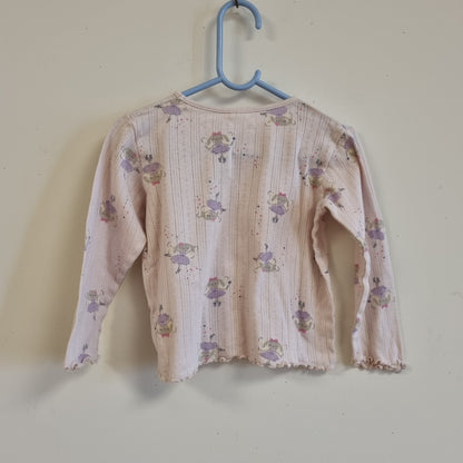 Lys rosa sett med ballerina / Lindex - 98/104