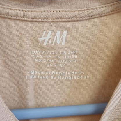 Lys t-skjorte / H&M - 98/104