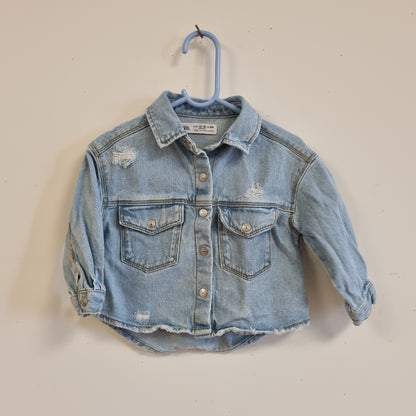 Lyseblå denimjakke / Zara - 86