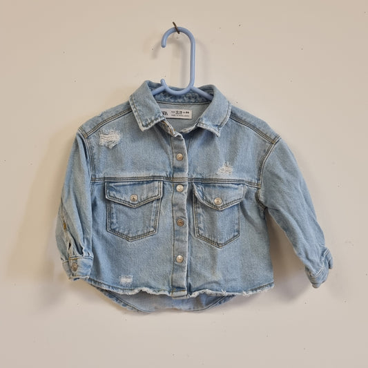 Lyseblå denimjakke / Zara - 86