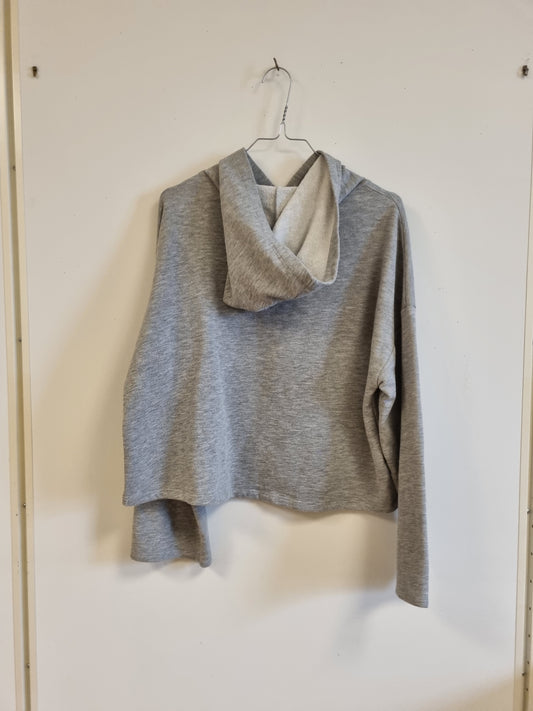 Grå tynn hettegenser / Zara - S