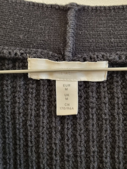 Svart cropped cardigan / H&M - M