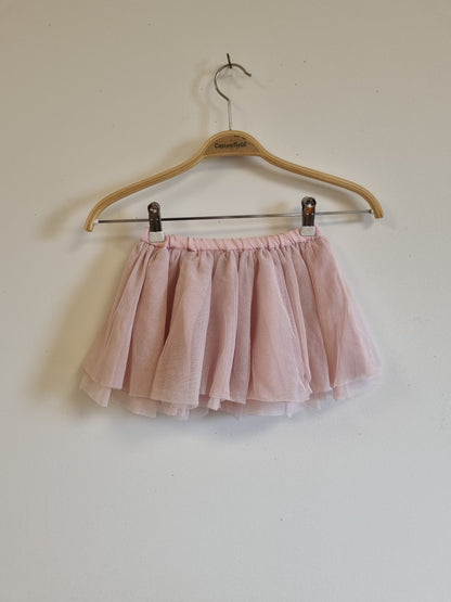 Lys rosa tyllskjørt / H&M - 86