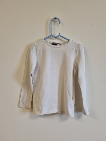 Hvit langermet trøye / Lindex - 104