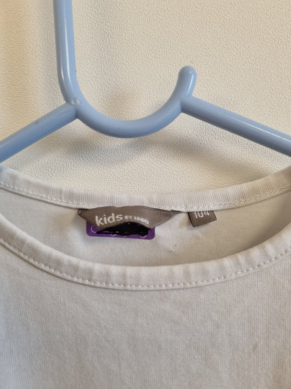 Hvit langermet trøye / Lindex - 104