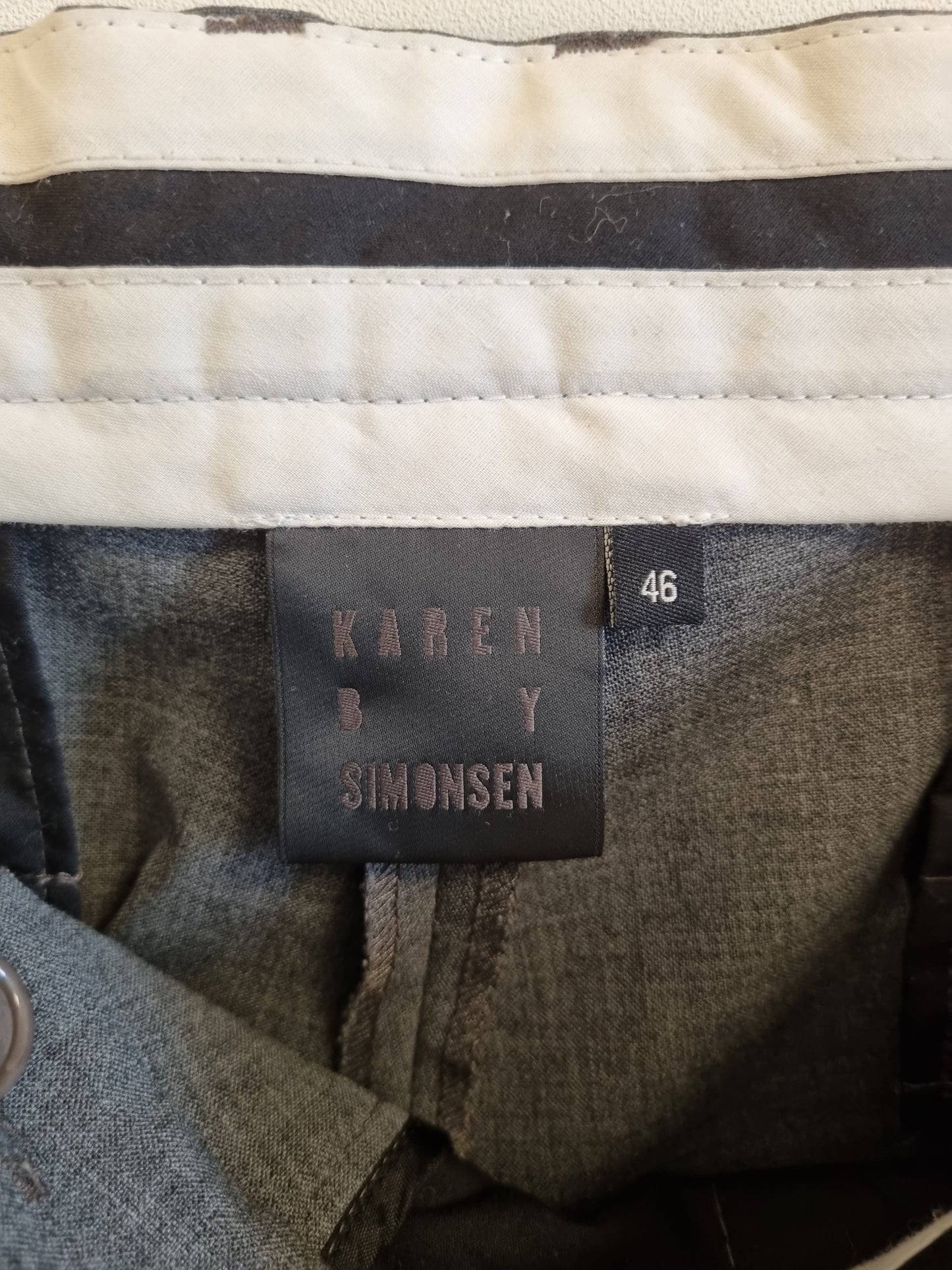 Grå dressbukse i ullmiks / Karen by Simonsen - 46