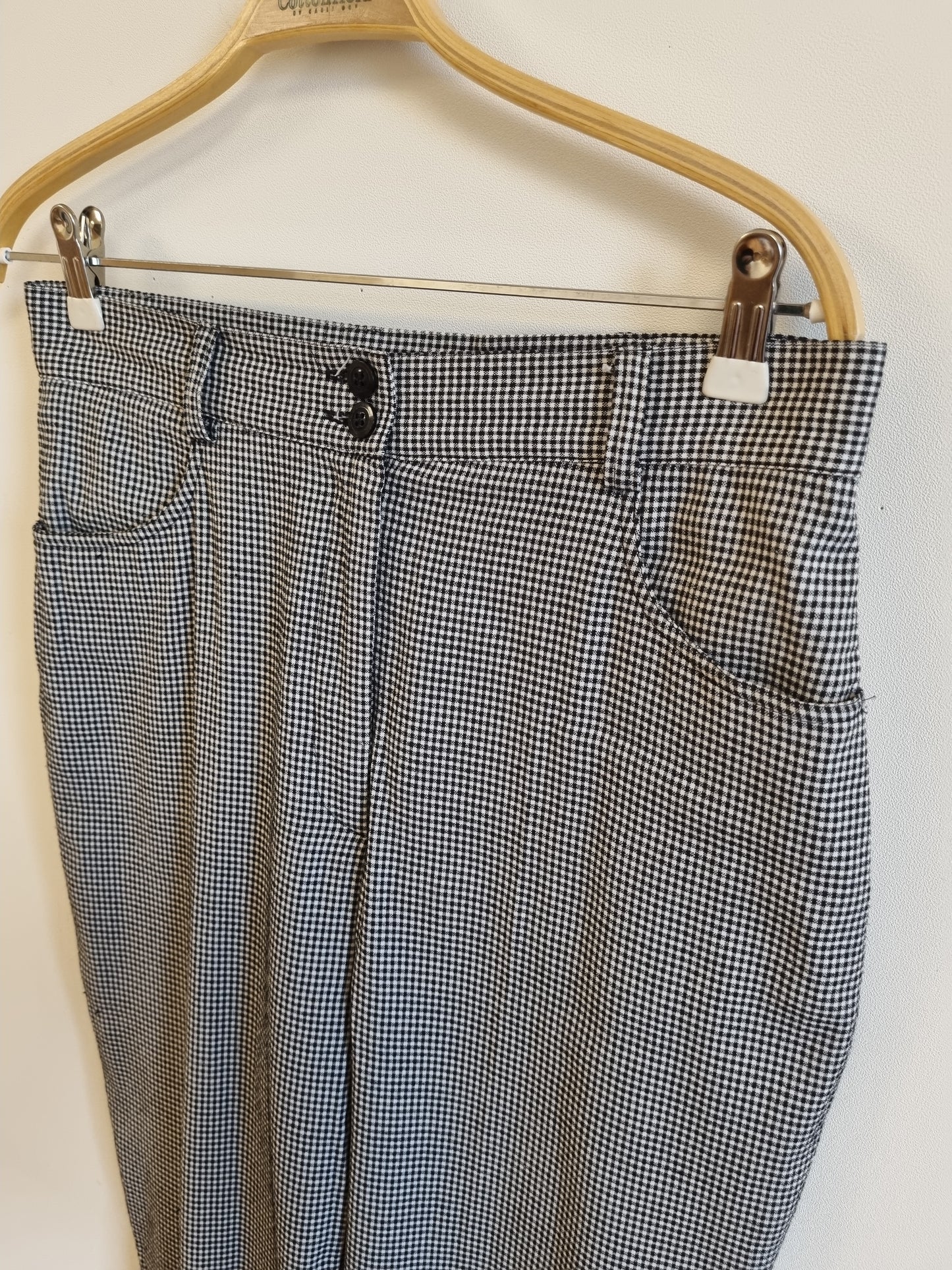 Rutete vintagebukse - 42