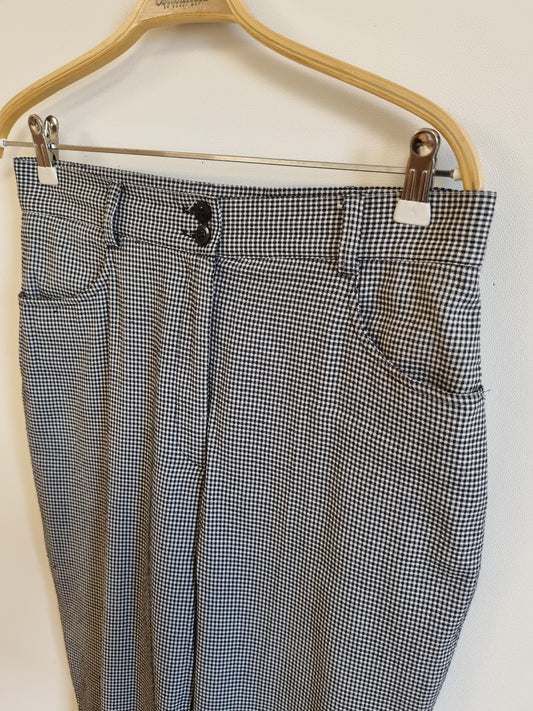 Rutete vintagebukse - 42