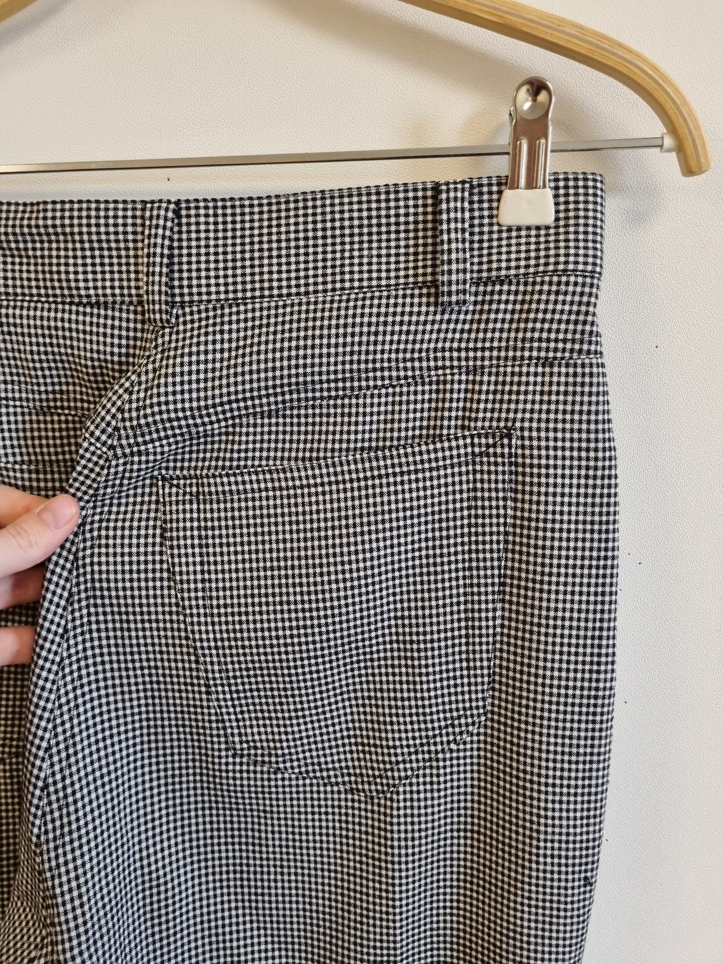 Rutete vintagebukse - 42