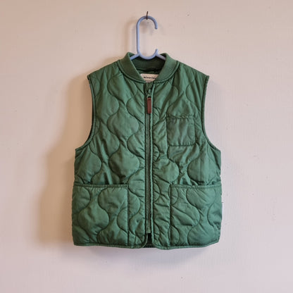 Grønn vattert vest / Minories - 98/104