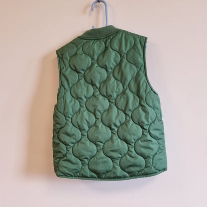 Grønn vattert vest / Minories - 98/104