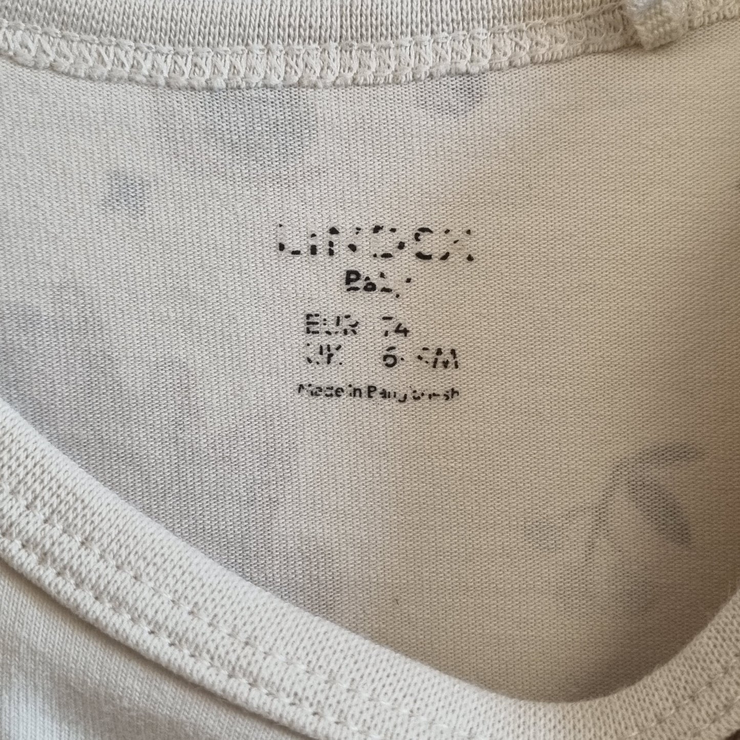 Beige body med skogsmotiv / Lindex - 74