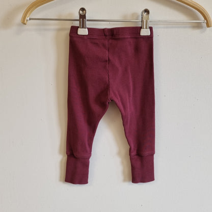 Burgunder ribbebukse / Lindex - 68