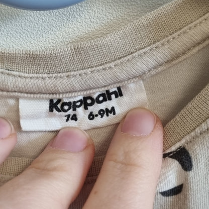 Beige body med pandaer / Kappahl - 74