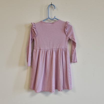Rosa ribbekjole / Kappahl - 98/104
