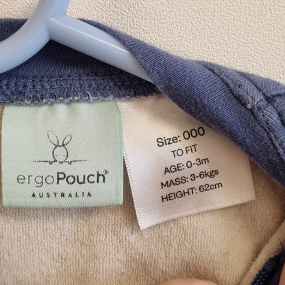 Blå babysovepose / Ergopouch - 0–3 mnd