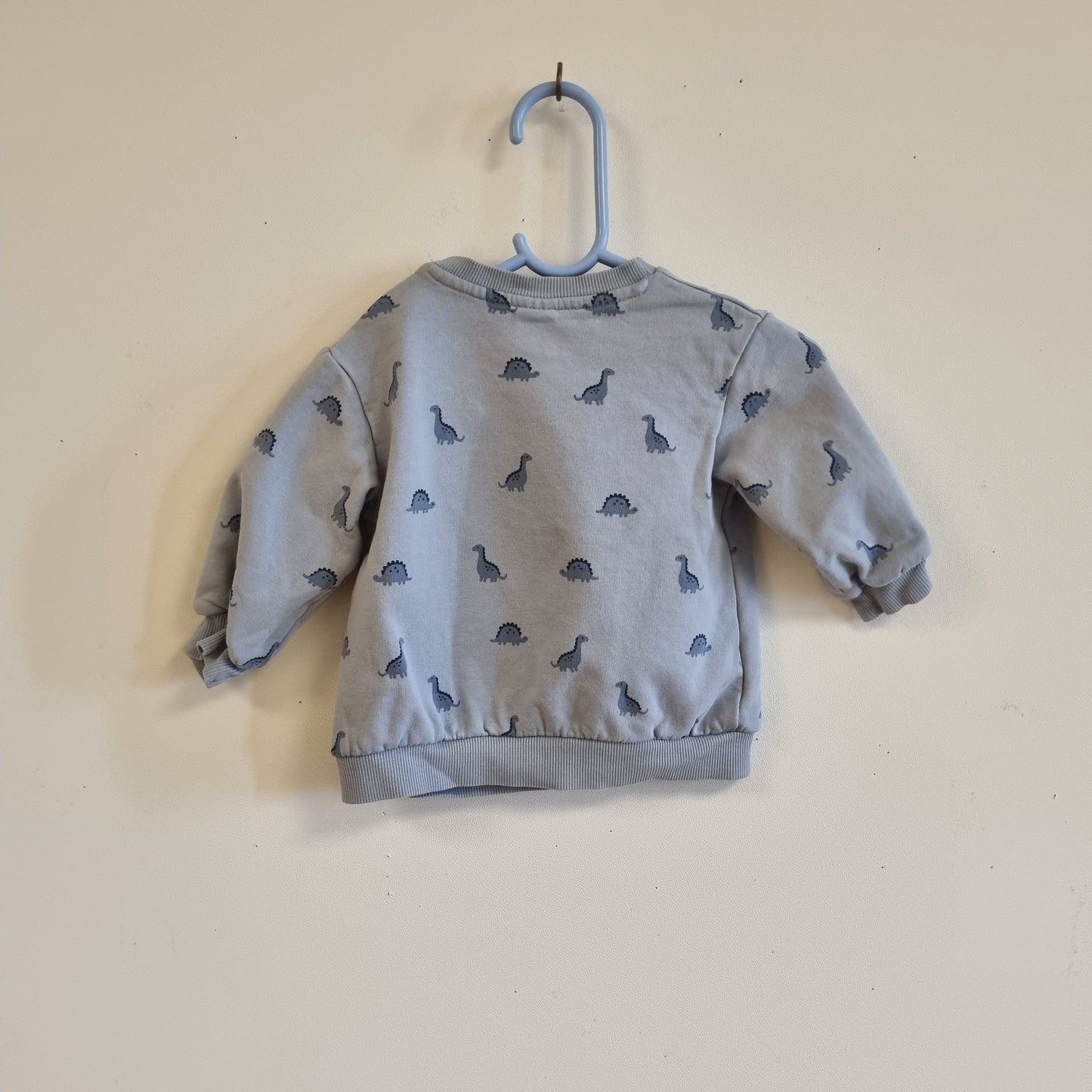 Lyseblå genser med dinosaurer / H&M - 68