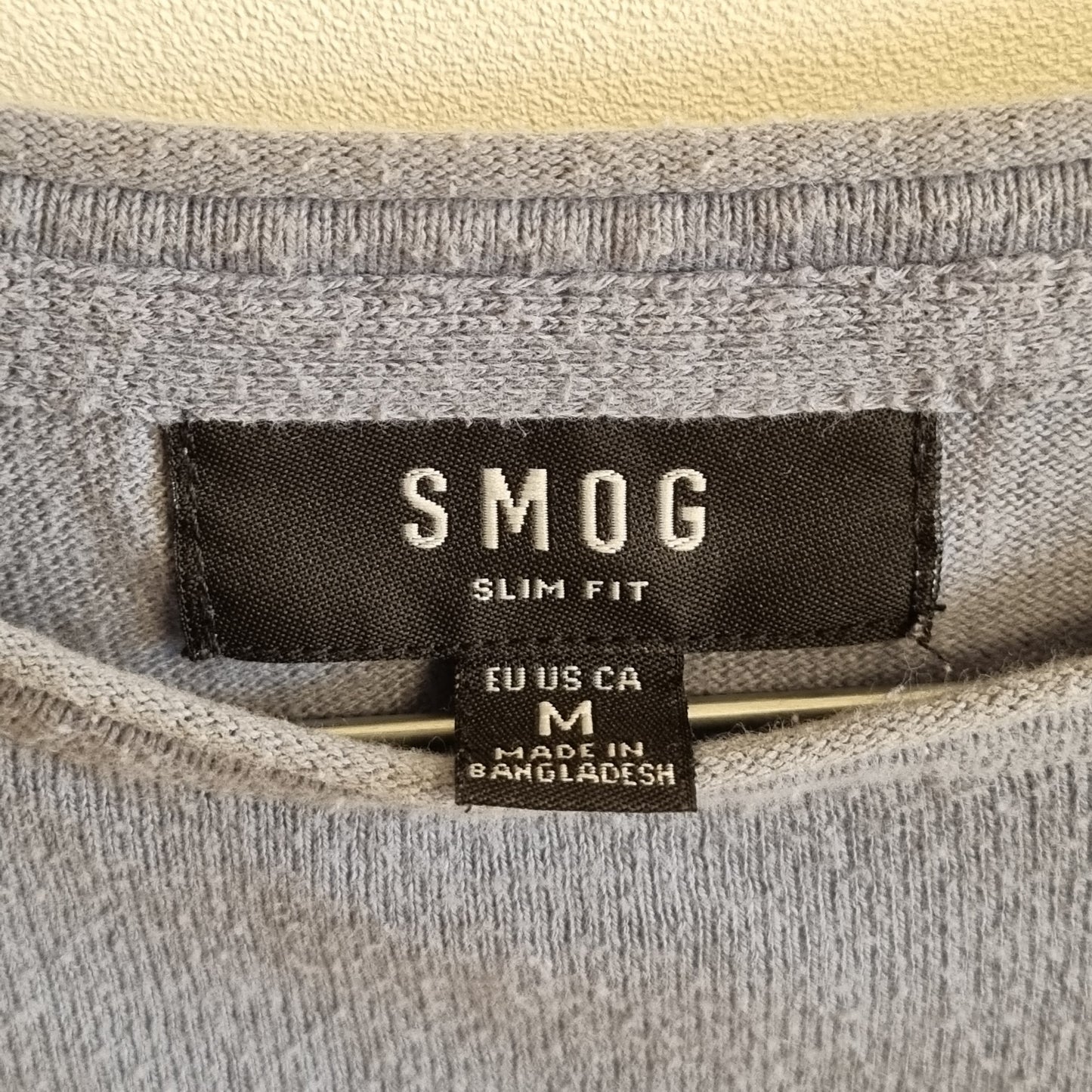 Blå langermet trøye / Smog - M