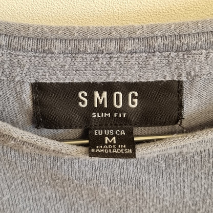 Blå langermet trøye / Smog - M