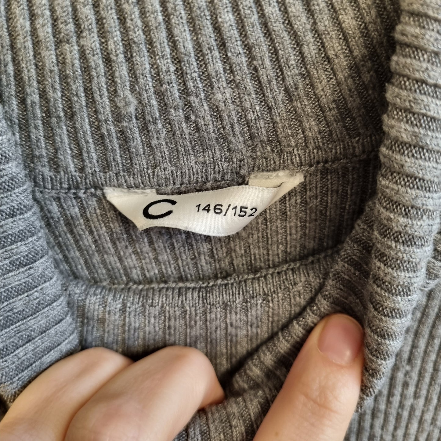 Grå høyhalset genser / Cubus - 146/152
