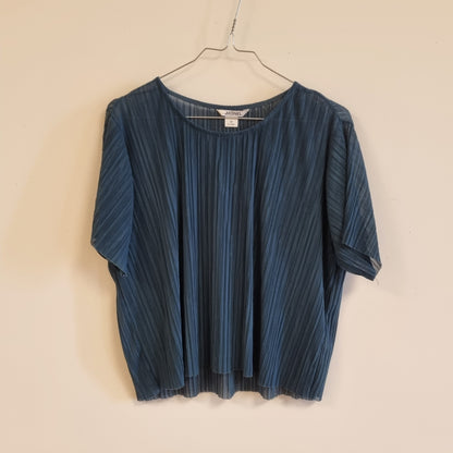 Blå plissétopp / Monki - XS