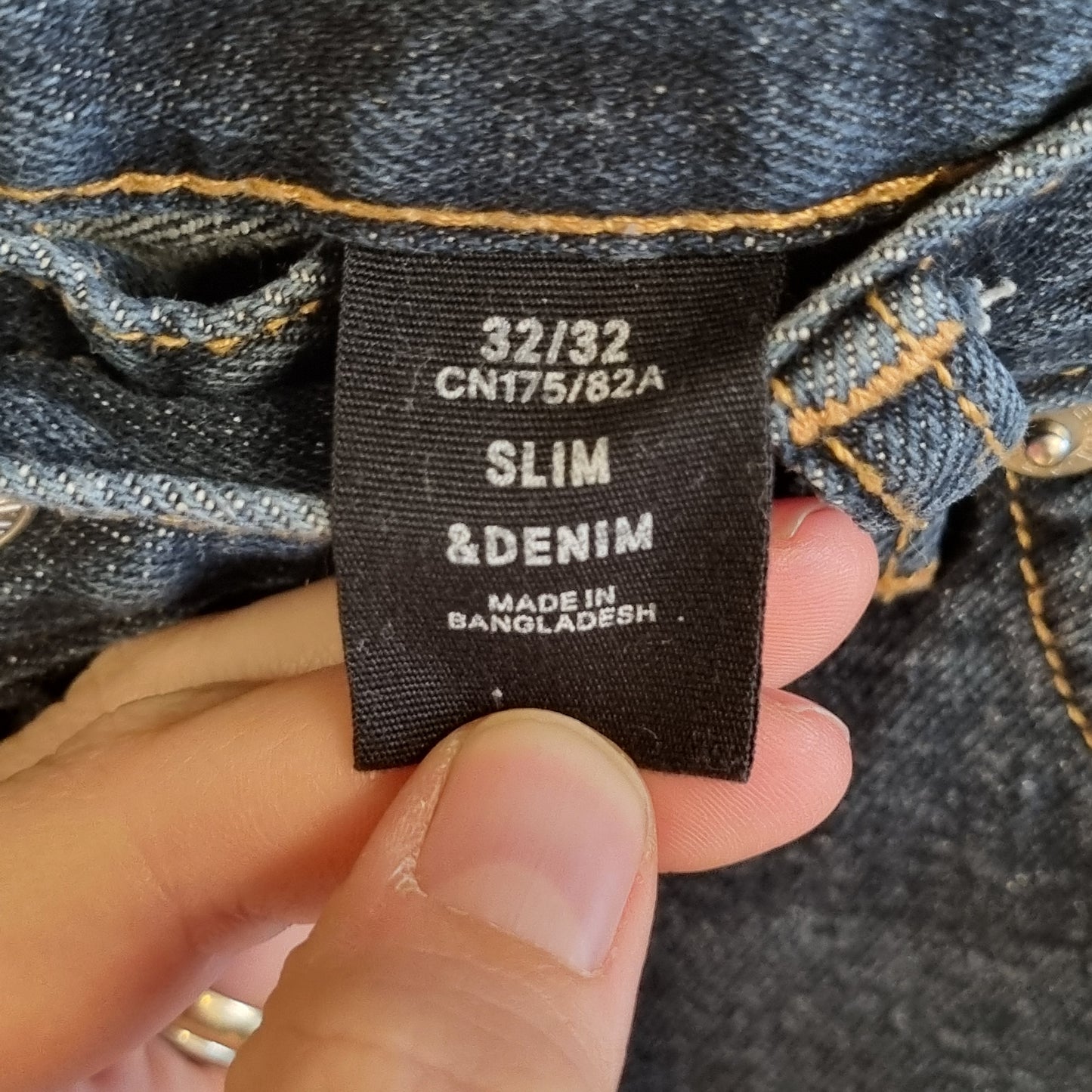 Mørkeblå slim jeans / H&M - 32/32